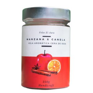 vela manzana y canela
